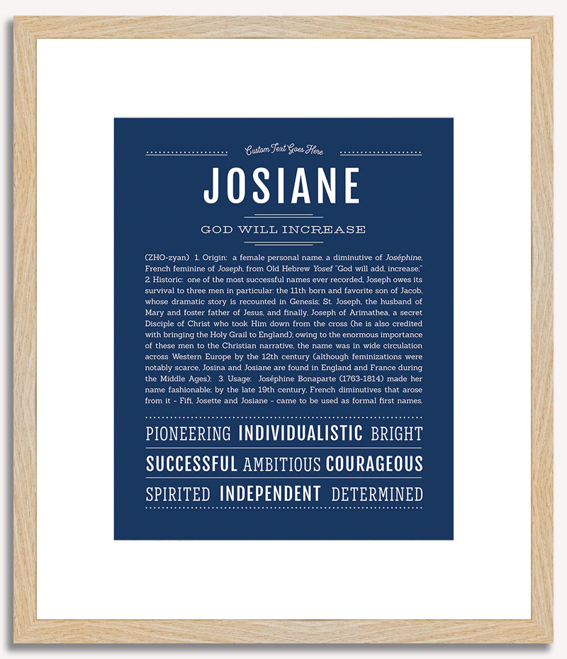 Josiane | Name Art Print