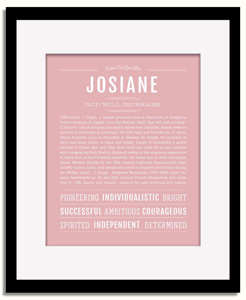 Frame Options | Dusty Rose | Black Frame, Matted