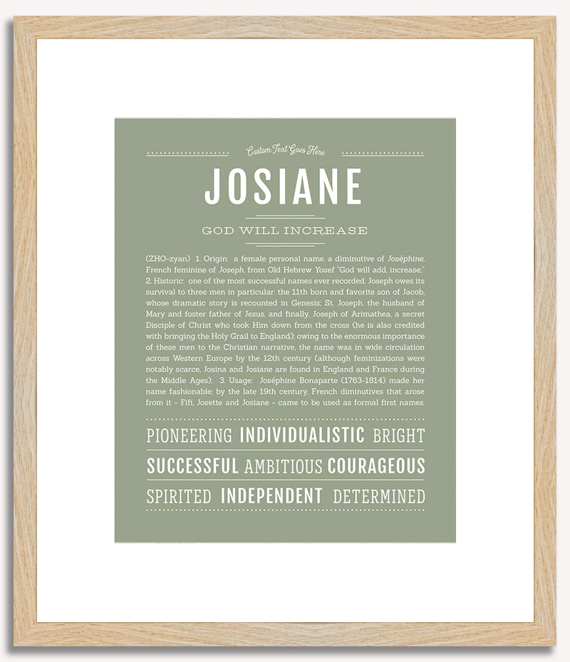 Josiane | Name Art Print