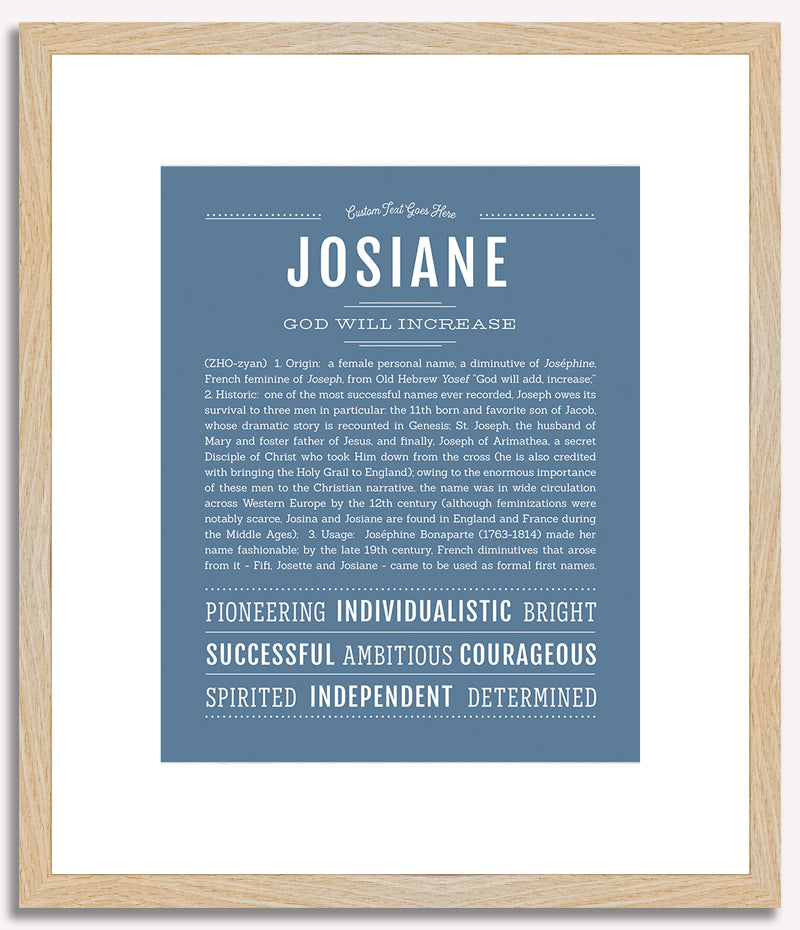 Josiane | Name Art Print