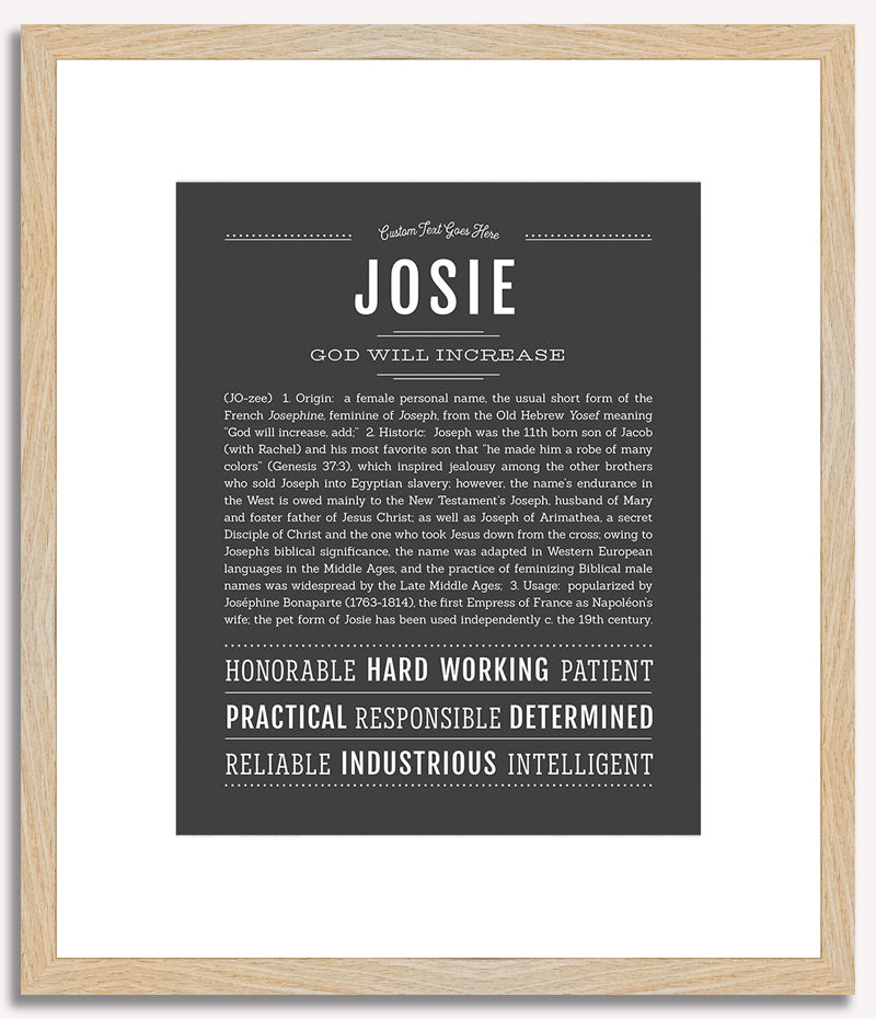 Josie | Name Art Print