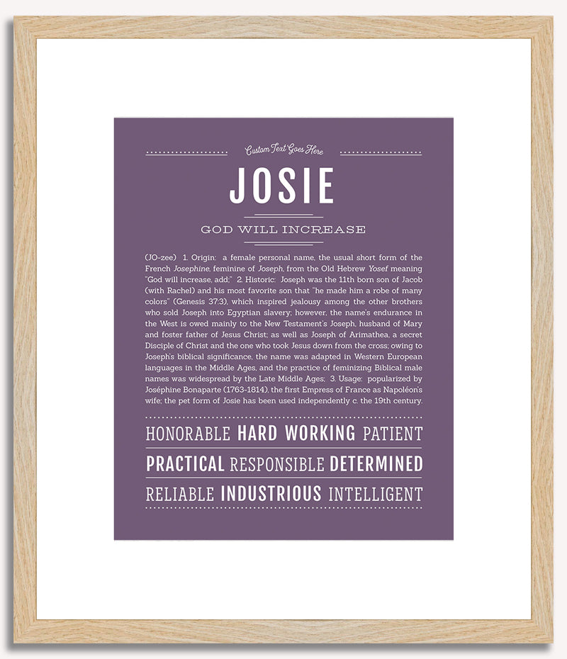 Josie | Name Art Print