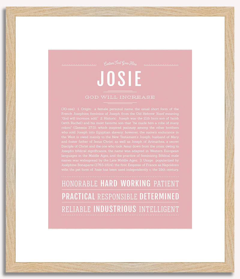 Josie | Name Art Print