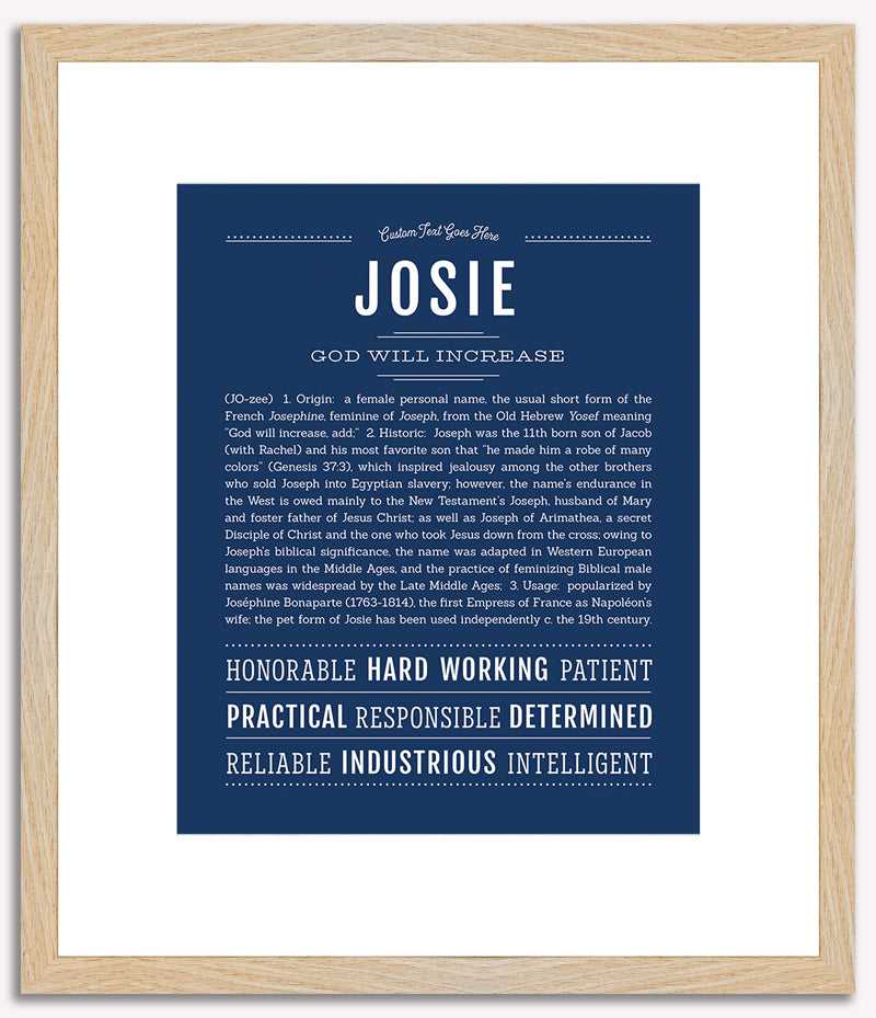 Josie | Name Art Print