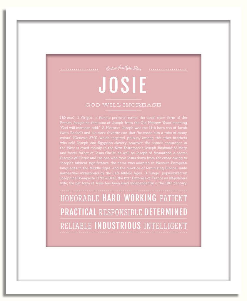 Frame Options | Dusty Rose | White Frame, Matted