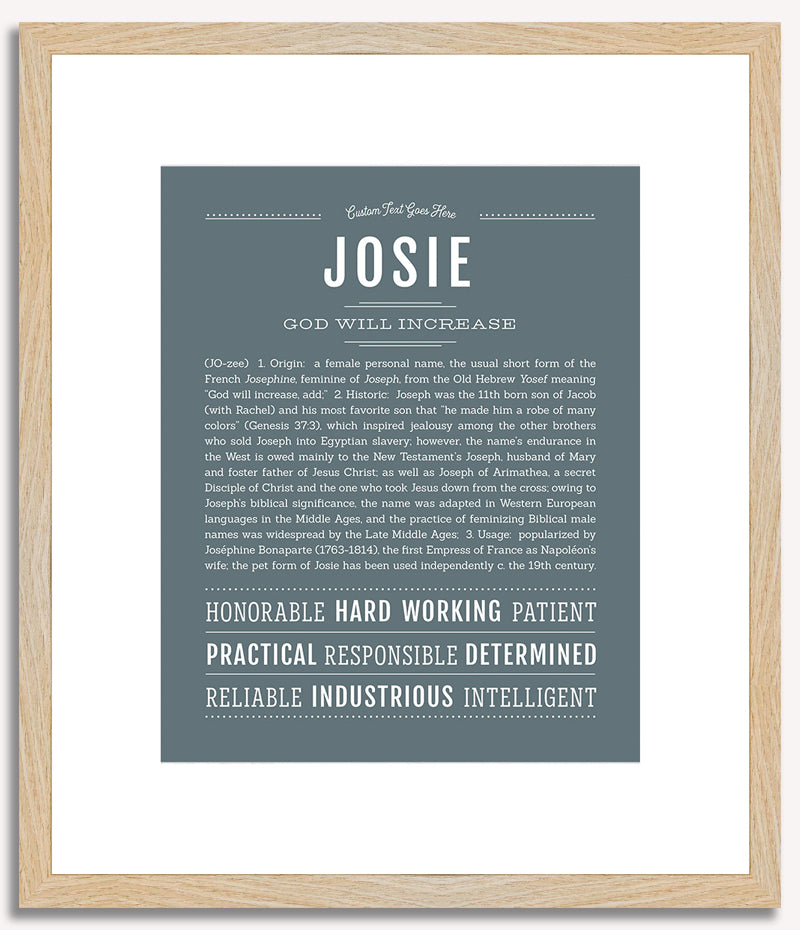 Josie | Name Art Print