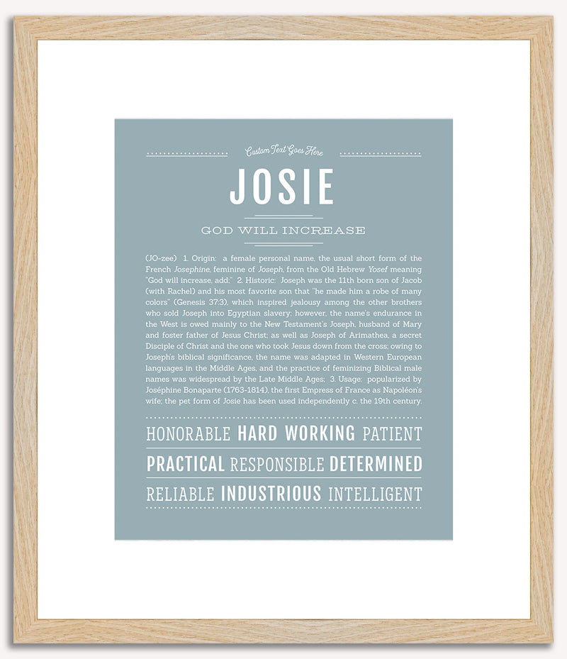 Josie | Name Art Print