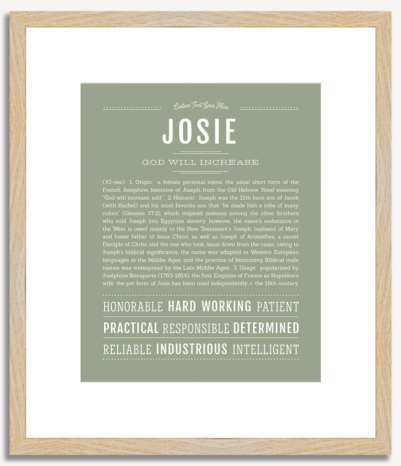 Josie | Name Art Print