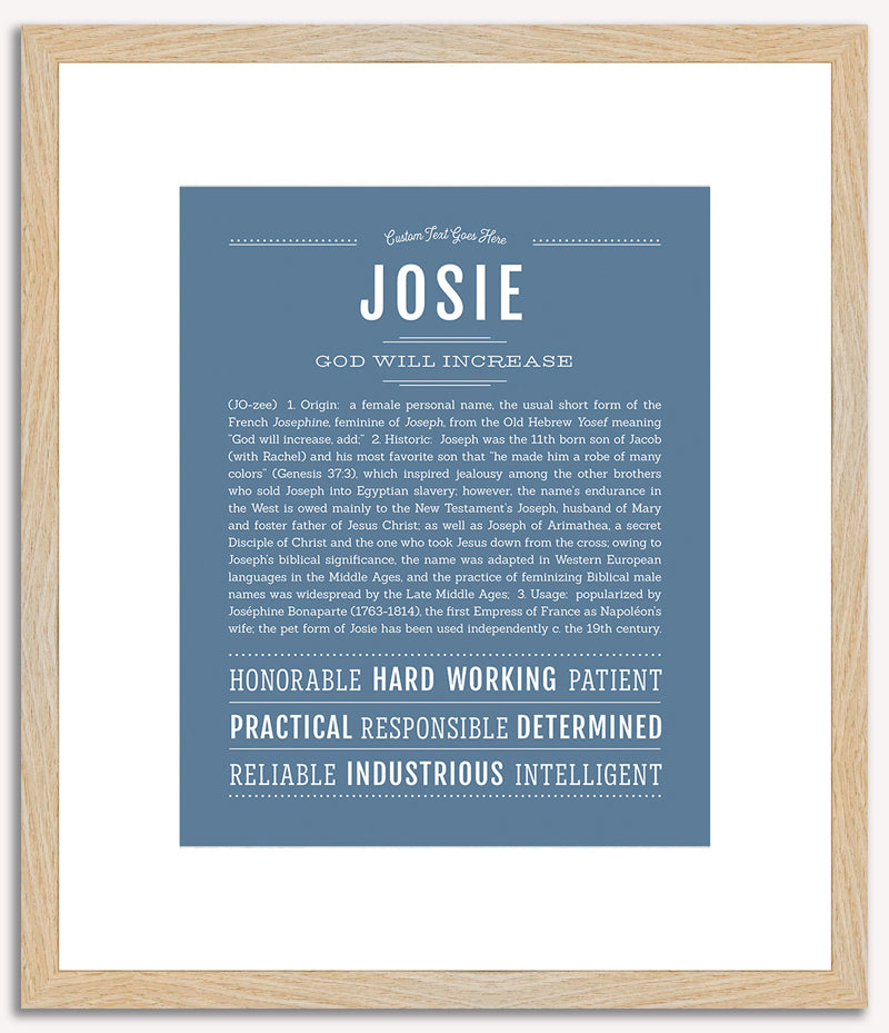 Josie | Name Art Print