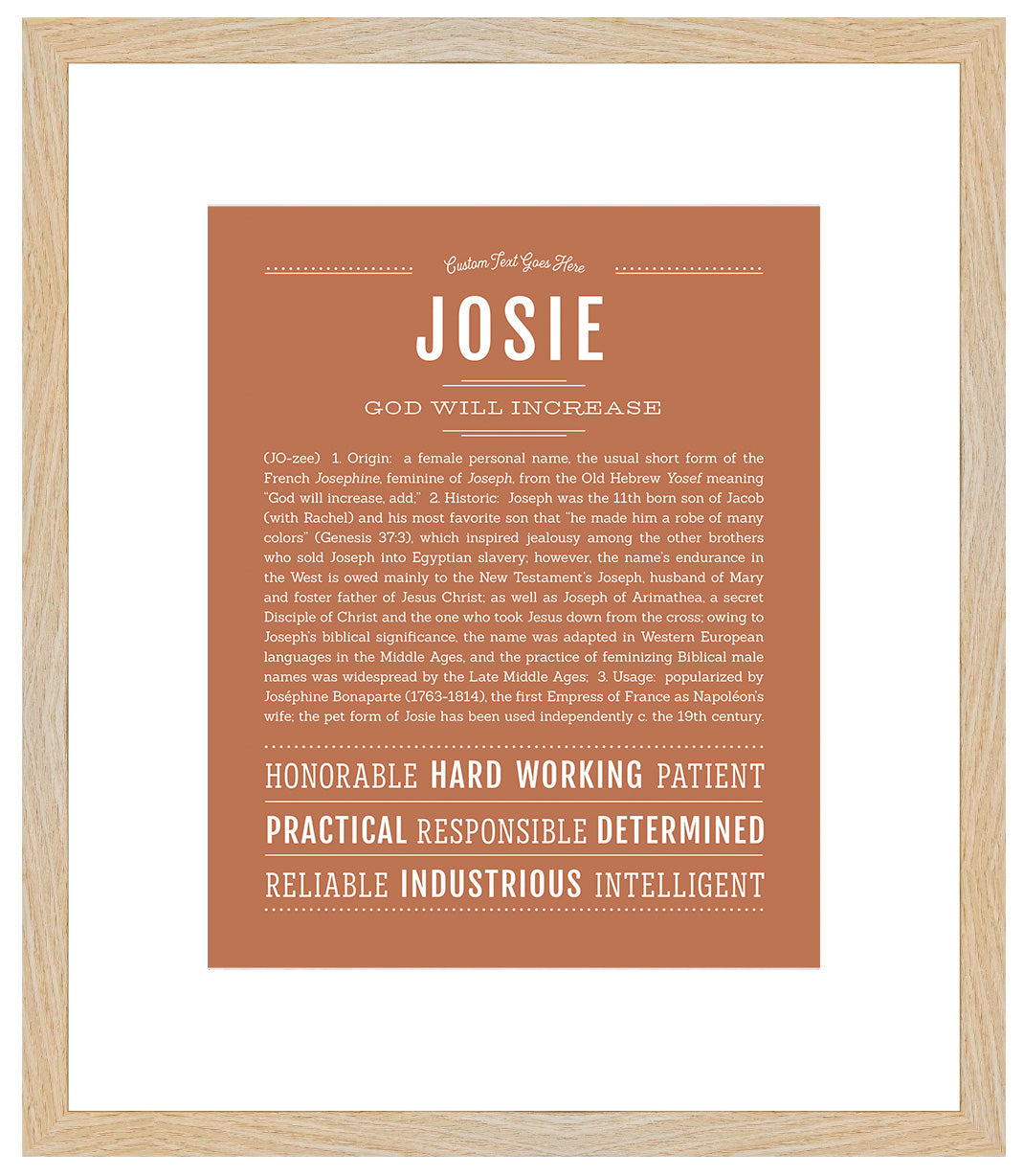 Josie | Name Art Print