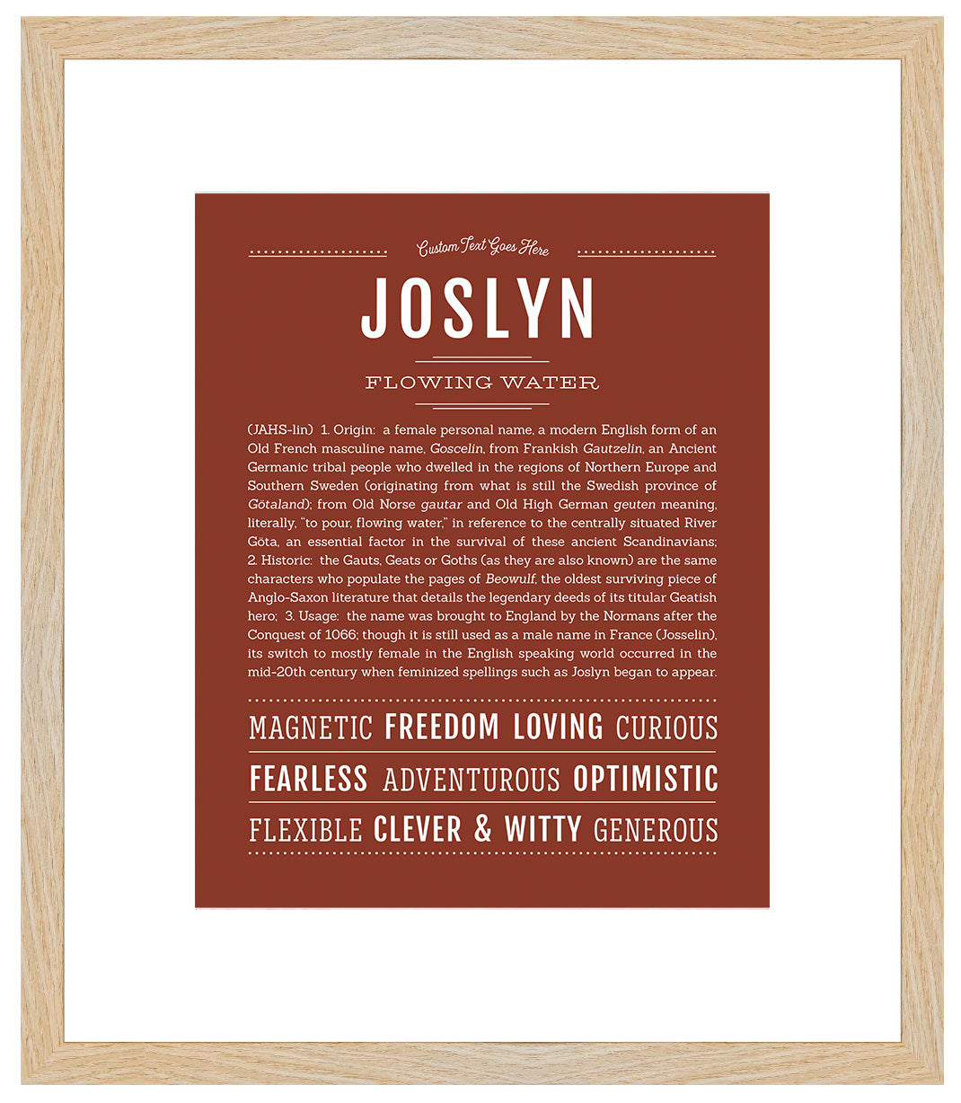 Joslyn | Name Art Print