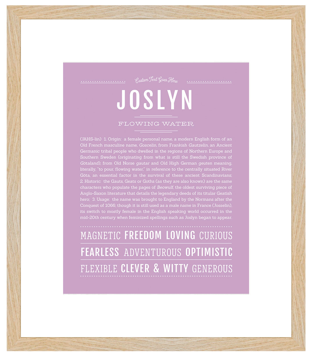 Joslyn | Name Art Print