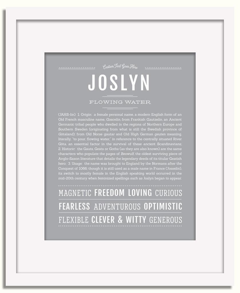 Frame Options | Light Gray | White Frame, Matted