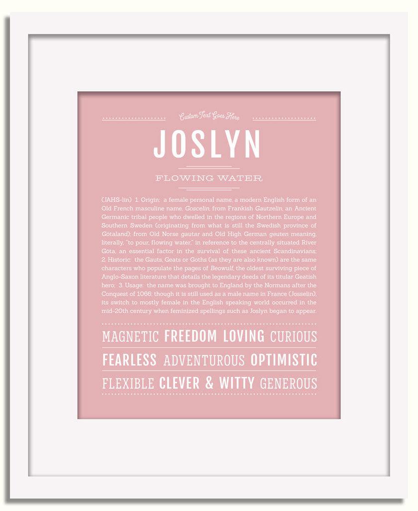 Frame Options | Dusty Rose | White Frame, Matted