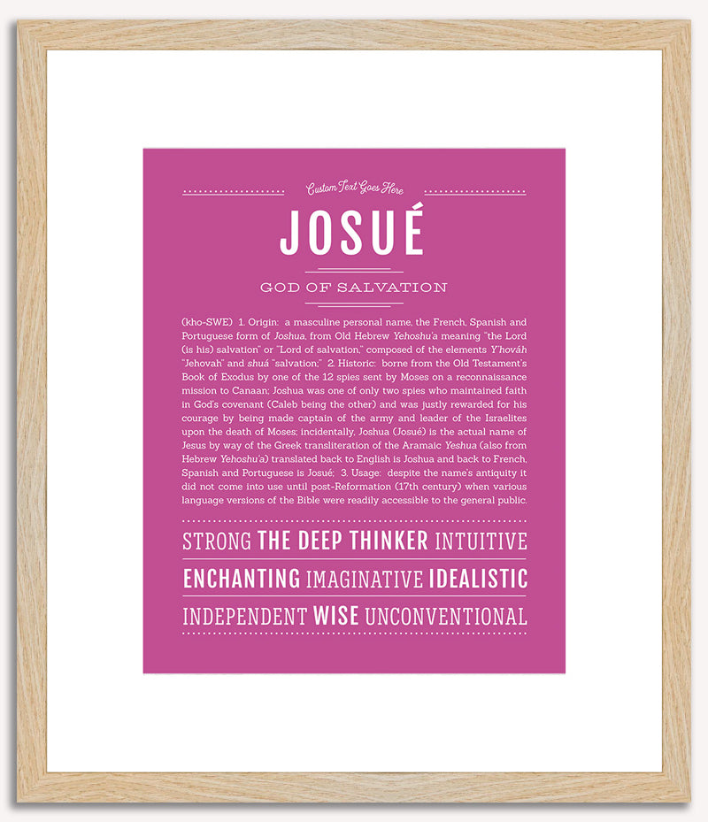 Josue | Name Art Print