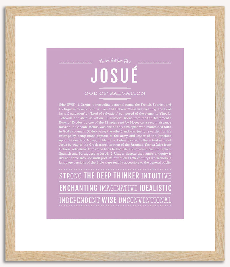 Josue | Name Art Print