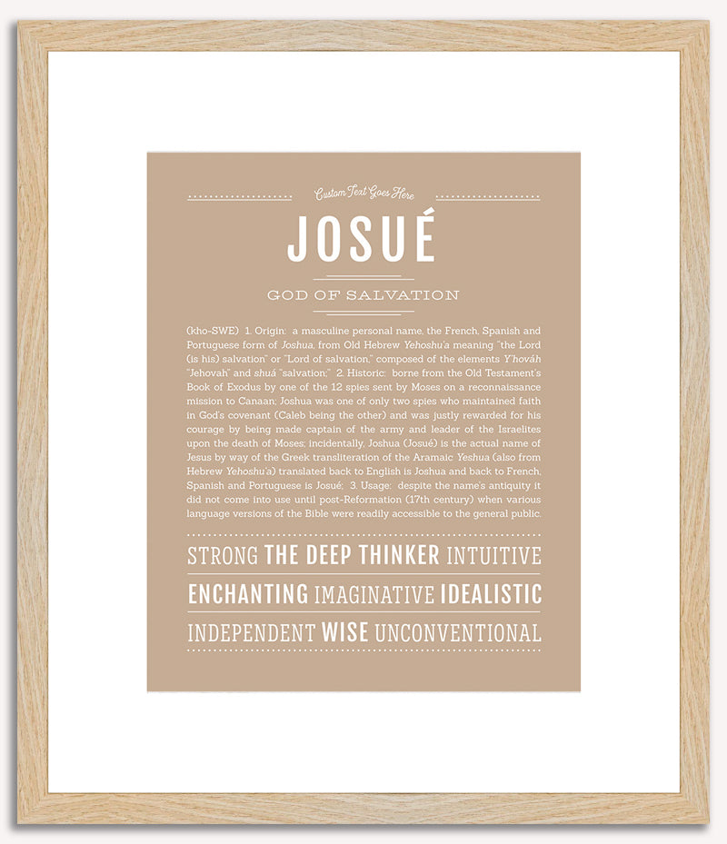 Josue | Name Art Print