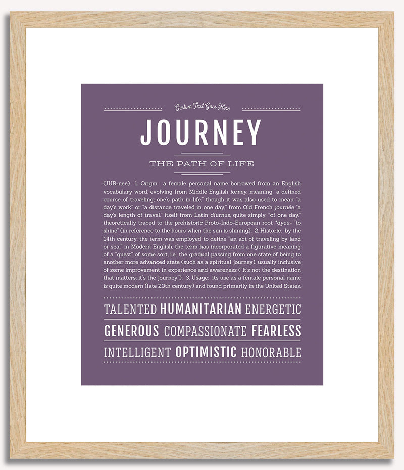 Journey | Name Art Print