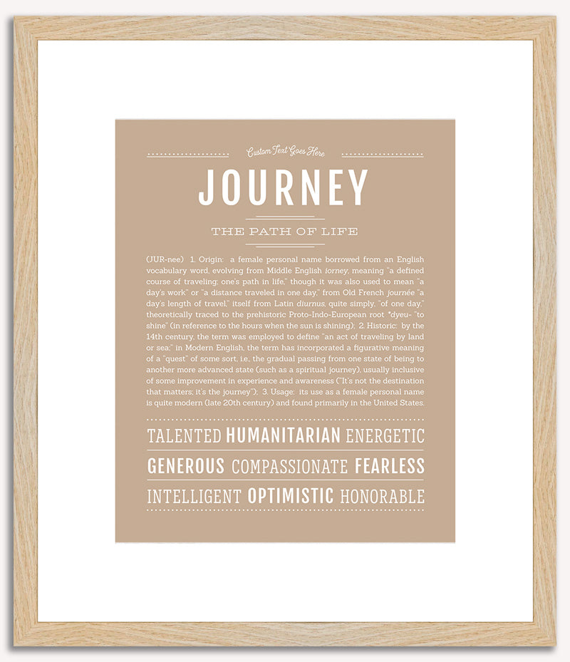 Journey | Name Art Print