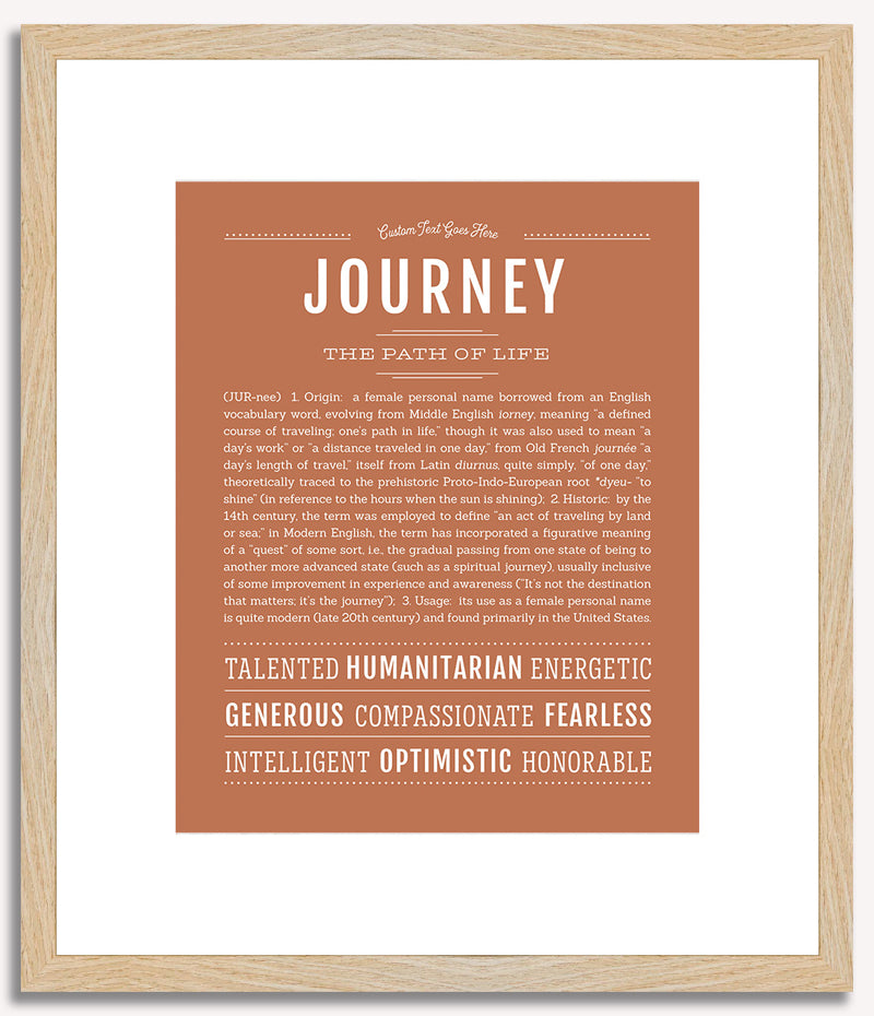 Journey | Name Art Print