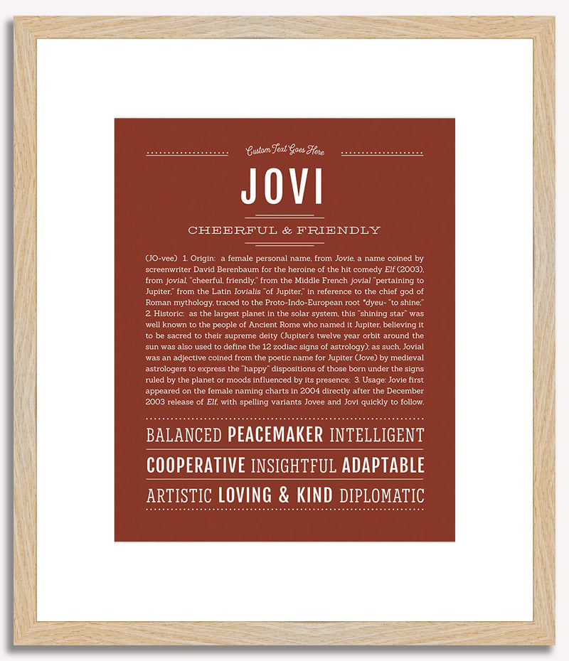 Jovi | Name Art Print