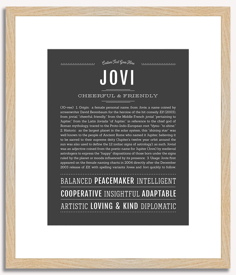 Jovi | Name Art Print