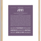 Jovi | Name Art Print