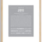 Jovi | Name Art Print