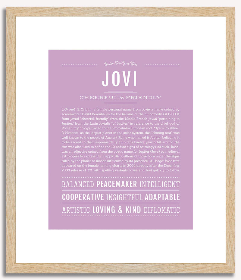 Jovi | Name Art Print