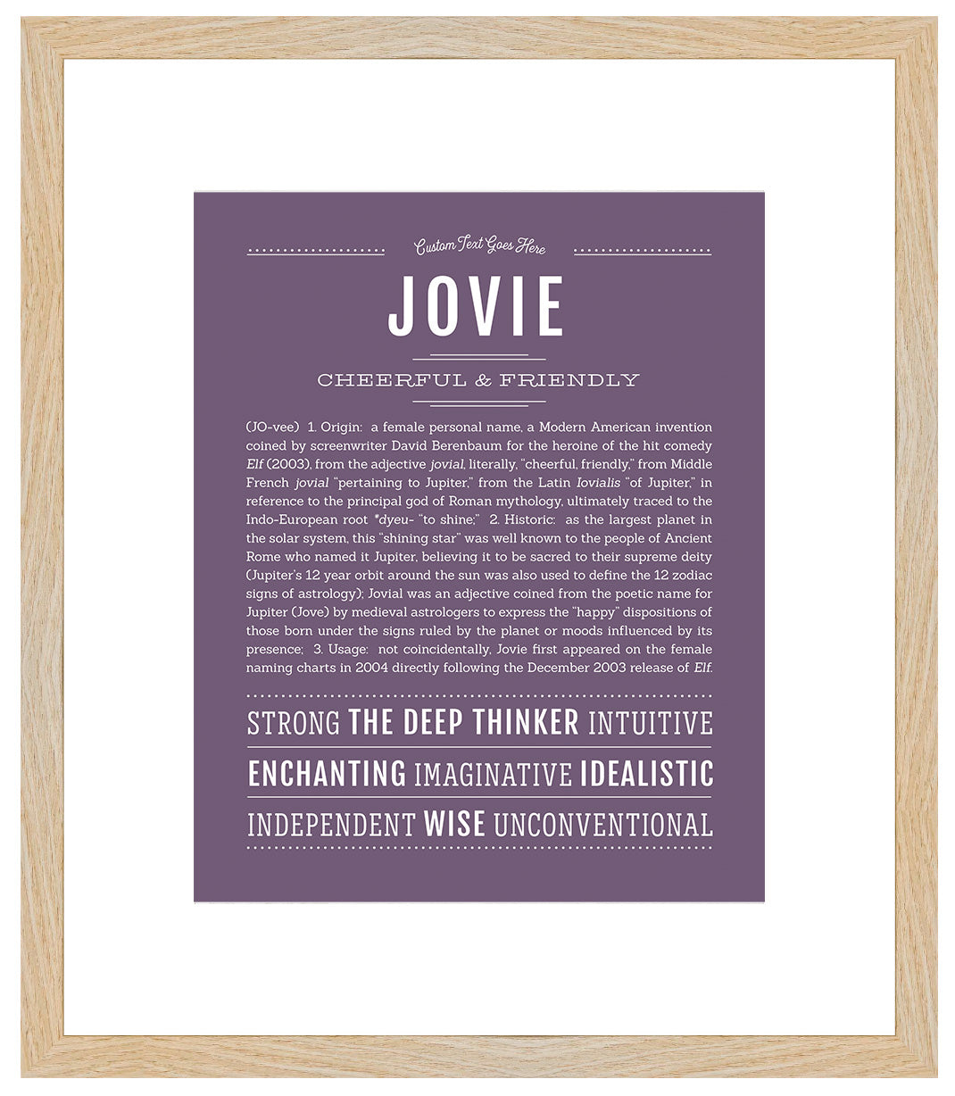 Jovie | Name Art Print