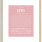 Jovie | Name Art Print