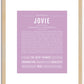 Jovie | Name Art Print