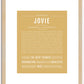 Jovie | Name Art Print