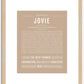 Jovie | Name Art Print