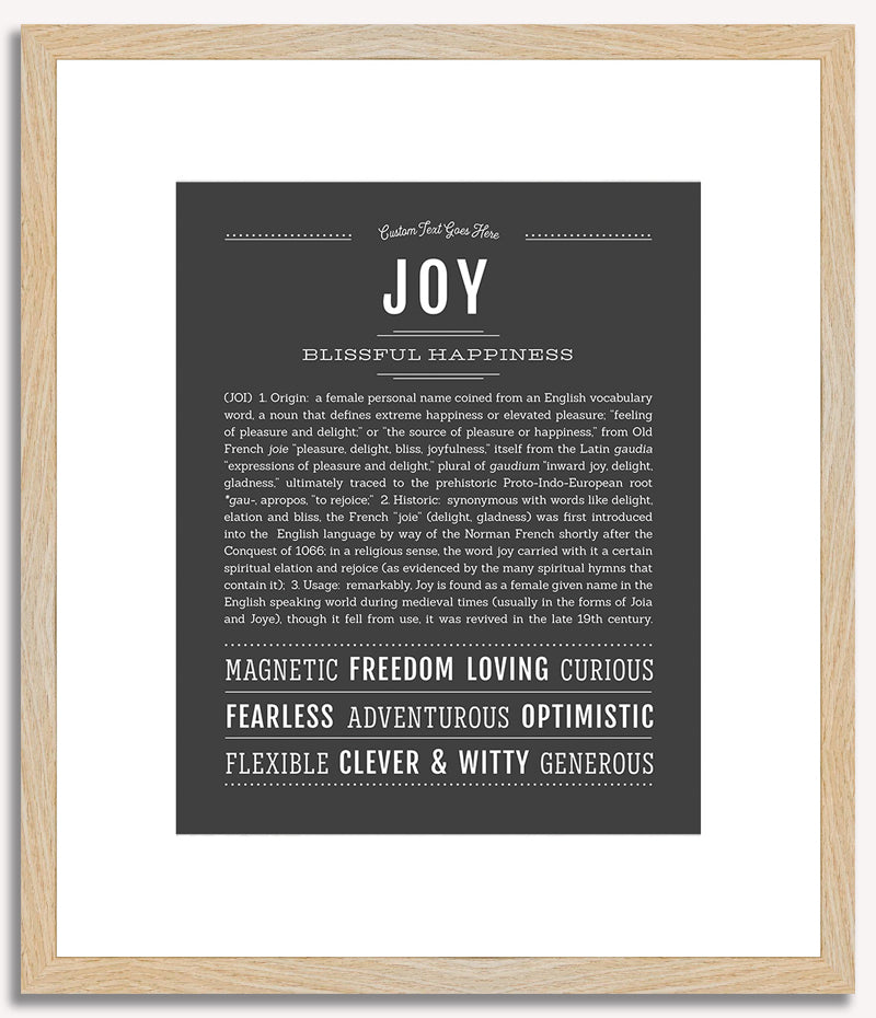 Joy | Name Art Print