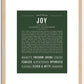 Joy | Name Art Print