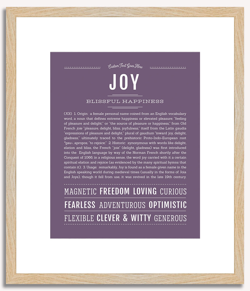 Joy | Name Art Print