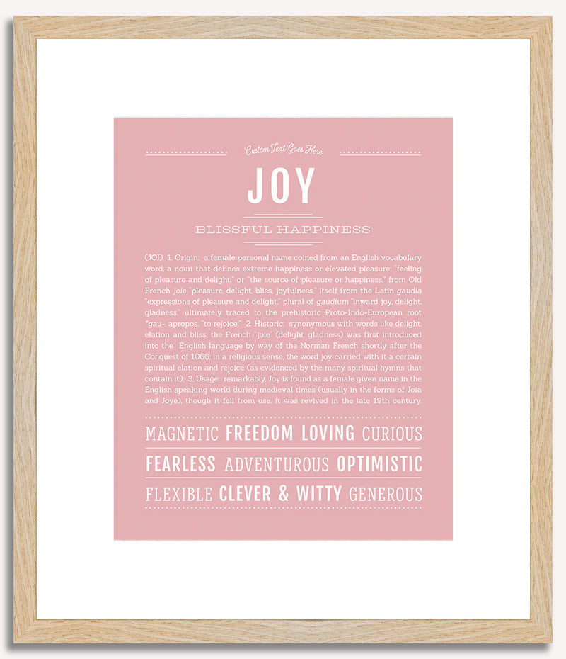 Joy | Name Art Print