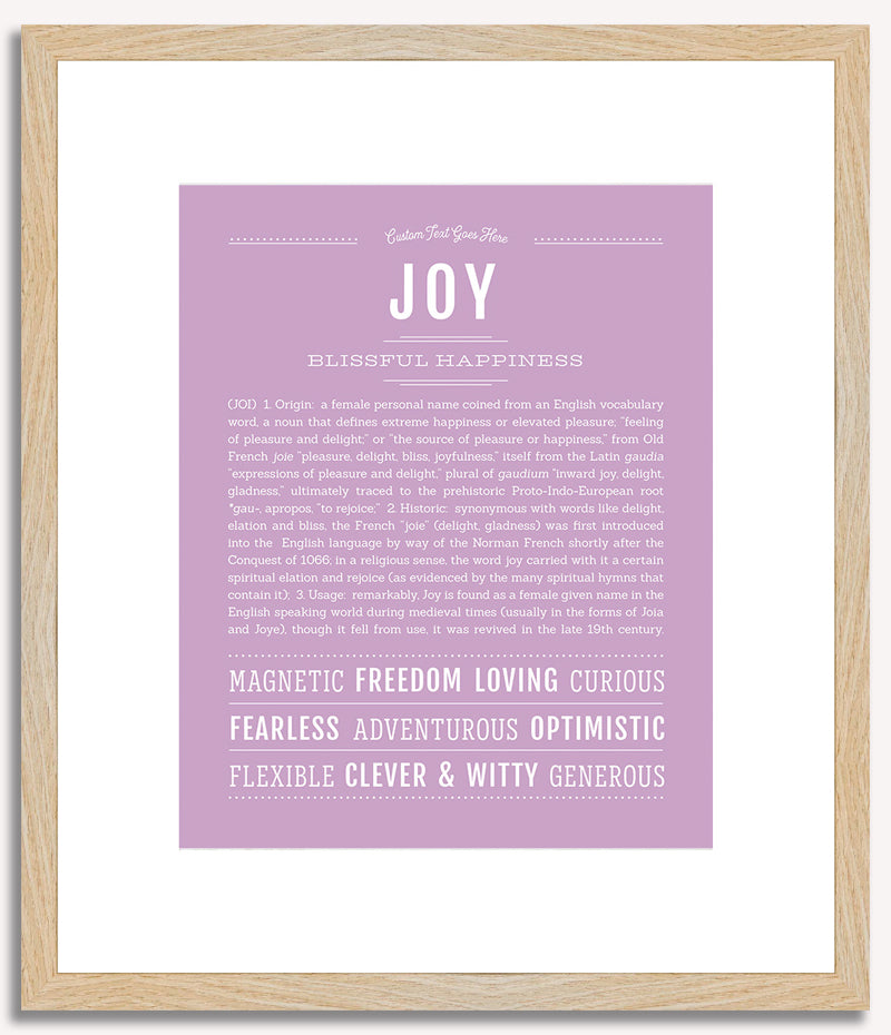 Joy | Name Art Print