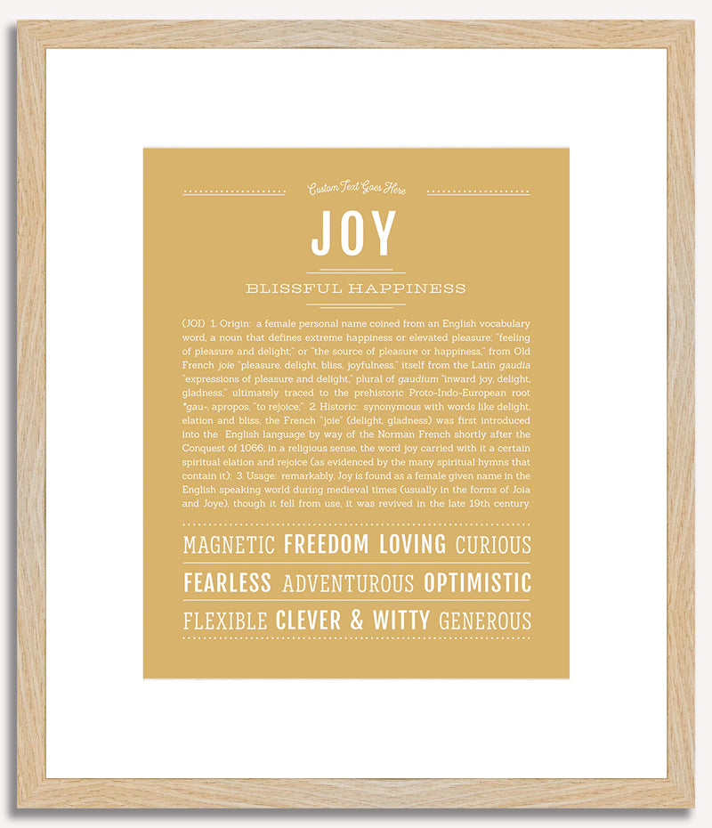 Joy | Name Art Print