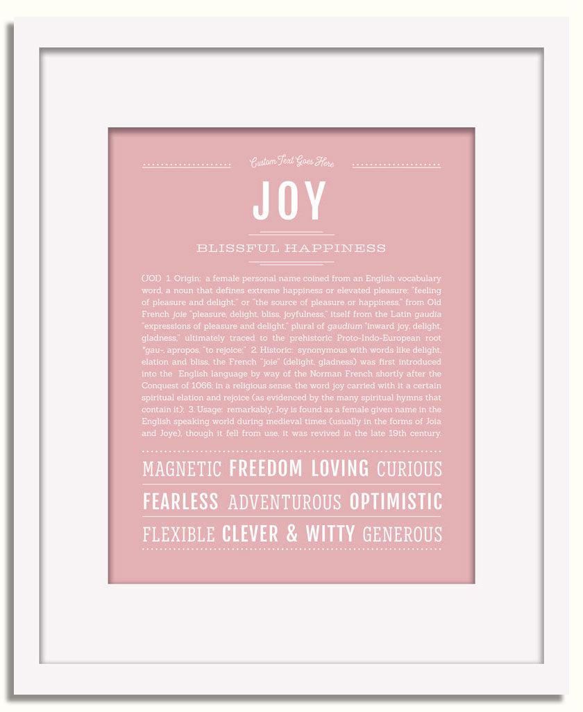 Frame Options | Dusty Rose | White Frame, Matted