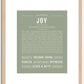 Joy | Name Art Print