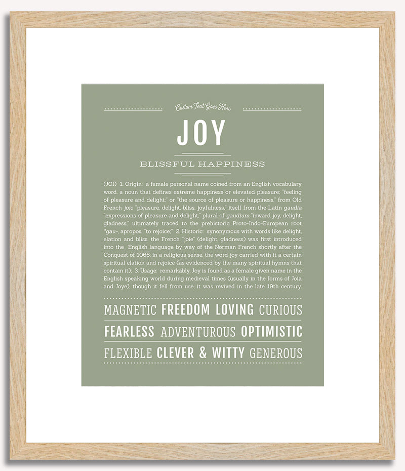 Joy | Name Art Print