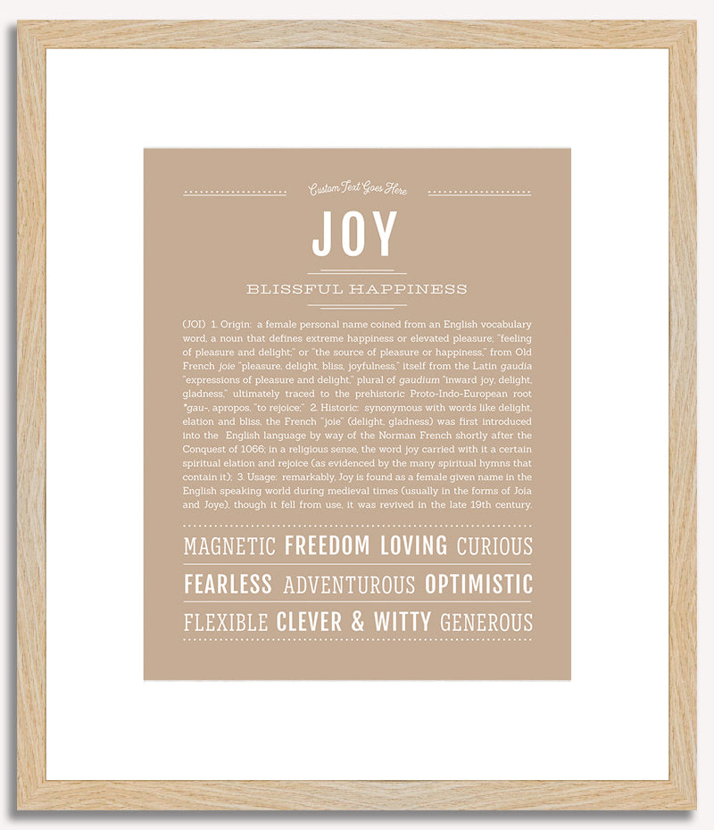 Joy | Name Art Print