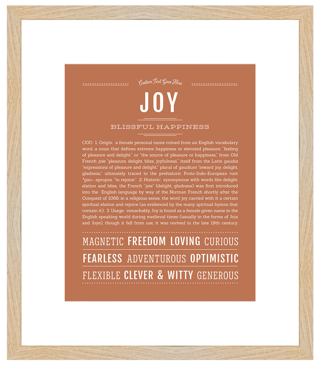 Joy | Name Art Print