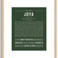 Joya | Name Art Print