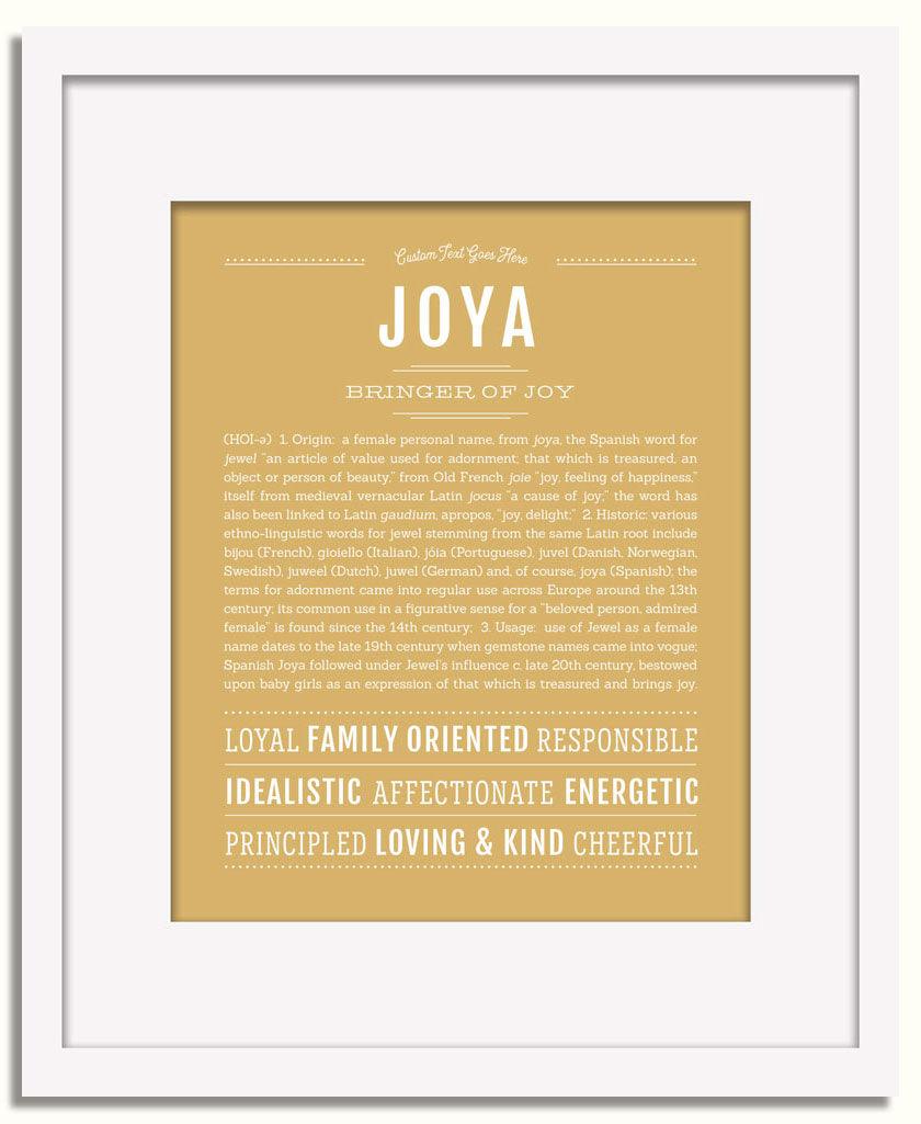 Joya Personalized Name Meaning Art Prints – Name Stories