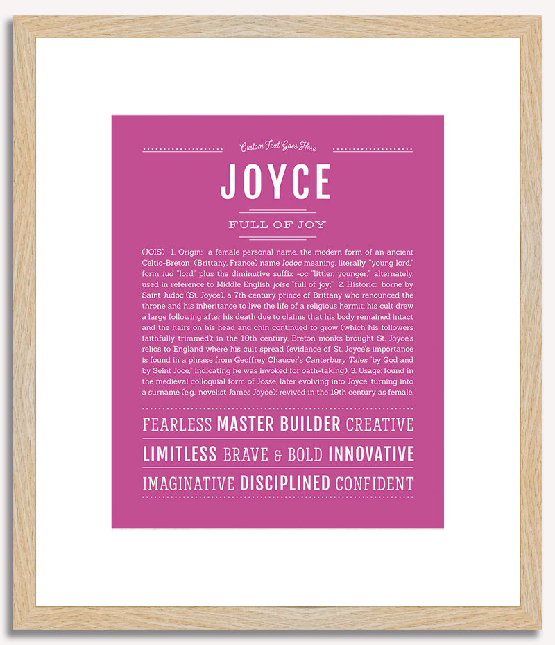 Joyce | Name Art Print