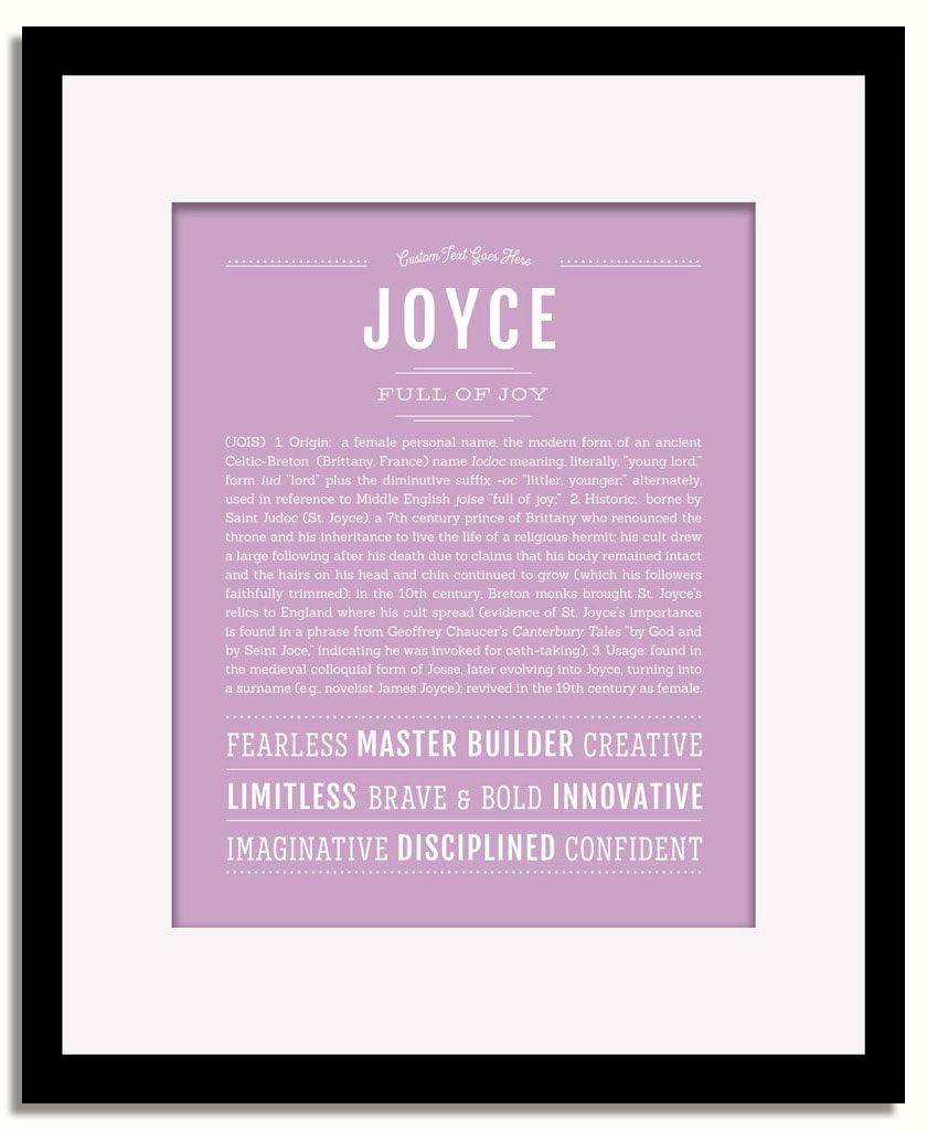 Frame Options | Lilac | Black Frame, Matted