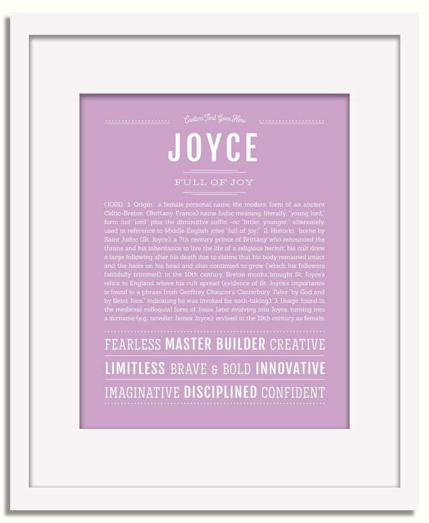 Frame Options | Lilac | White Frame, Matted